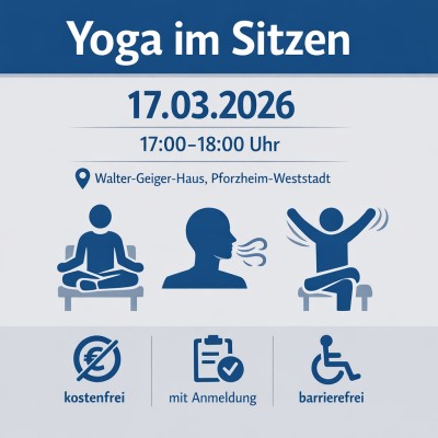 Yoga im Sitzen in der Weststadt am 17. März 2026
